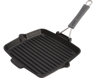 ZWILLING Patelnia żeliwna grillowa Staub 24 cm Czarna - 1385078 - zdjęcie 1